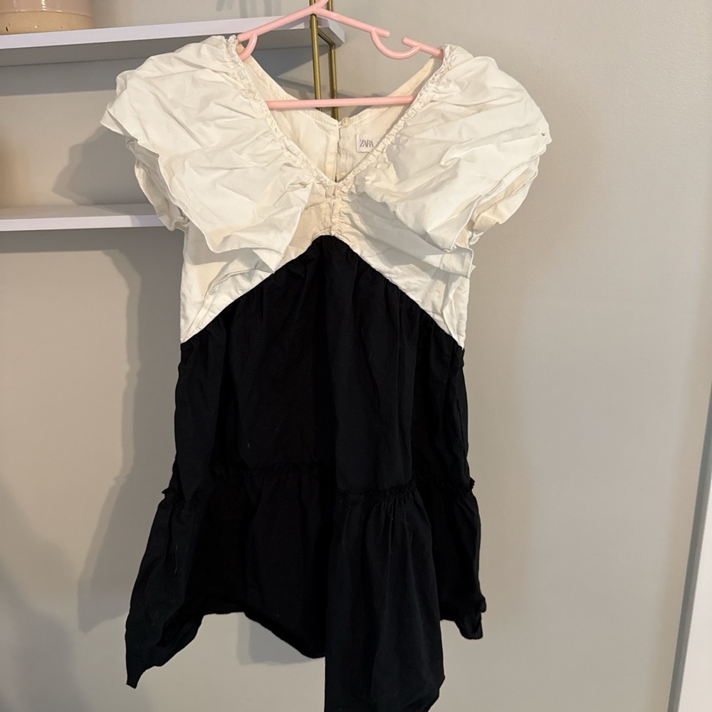 Zara kids back and white dress